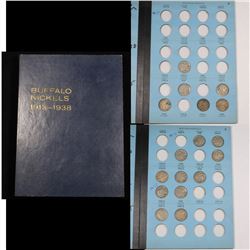 Starter Buffalo Nickel Book 1925-1938 17 Coins