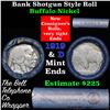Image 1 : Buffalo Nickel Shotgun Roll in Old Bank Style 'Bell Telephone'  Wrapper 1919 & d Mint Ends