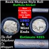 Image 1 : Buffalo Nickel Shotgun Roll in Old Bank Style 'Bell Telephone'  Wrapper 1920 & d Mint Ends