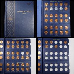Near Complete Lincoln Cent Book 1941-1964 64 Coins