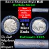 Image 1 : Buffalo Nickel Shotgun Roll in Old Bank Style 'Bell Telephone'  Wrapper 1926 & s Mint Ends