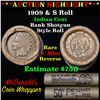 Image 1 : Indian 1c Shotgun Roll, 1909 end, KEY date 's' mint on the other, Wow!