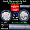 Image 1 : Buffalo Nickel Shotgun Roll in Old Bank Style 'Bell Telephone'  Wrapper 1925 & d Mint Ends
