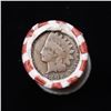 Image 2 : Mixed small cents 1c orig shotgun roll, 1920-d Wheat Cent, 1896 Indian Cent other end, N.F. String &
