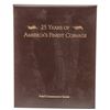 Image 2 : A Postal Commemorative Set, 25 Years Of Americas Finest Coinage Incomplete, in a brown binder