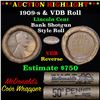 Image 1 : Lincoln Wheat cent 1c orig roll, 1909-s end, VDB other end