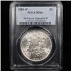 Image 8 : 5 Unc Morgan $1 Graded By PCGS Mixed Dates From The McClaren Collection