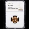 Image 2 : ***Auction Highlight*** NGC 1955-s Lincoln Cent 1c Graded ms67 rd By NGC (fc)