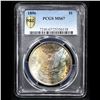 Image 2 : ***Auction Highlight*** PCGS 1896-p Rainbow Toned Morgan Dollar $1 Graded ms67 By PCGS (fc)