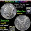 Image 1 : ***Auction Highlight*** 1886-s /s Top 100 Vam 2 Morgan Dollar $1 Graded Select Unc By USCG (fc)