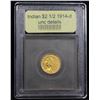 Image 4 : ***Auction Highlight*** 1914-d Gold Indian Quarter Eagle $2 1/2 Graded Unc Details By USCG (fc)