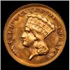 Image 2 : ***Auction Highlight*** 1878 Three Dollar Gold 3 Graded Choice Unc+ PL By USCG (fc)