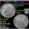 Image 1 : ***Auction Highlight*** 1882-o/s Top 100 vam 3 Morgan Dollar $1 Graded Select Unc By USCG (fc)