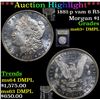 Image 1 : ***Auction Highlight*** 1881-p vam 6 R5 Morgan Dollar $1 Graded Select Unc+ DMPL By USCG (fc)