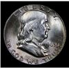 Image 2 : ***Auction Highlight*** 1963-p Rainbow Toned Franklin Half Dollar 50c Graded Choice Unc FBL By USCG 