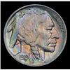 Image 2 : ***Auction Highlight*** 1916-p Rainbow Toned Buffalo Nickel 5c Graded GEM+ Unc By USCG (fc)