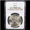 Image 2 : NGC 1924-p Peace Dollar $1 Graded ms64 By NGC