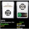 Image 1 : Proof NGC 1951 Washington Quarter 25c Graded pr67 By NGC