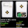 Image 1 : NGC 1874/3 BG-1052 California Fractional Gold Graded ms62 By NGC
