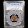 Image 2 : PCGS 1924-p Lincoln Cent 1c Graded ms63 rb By PCGS