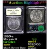 Image 1 : 1890-s Morgan Dollar $1 Graded Choice Unc By USCG