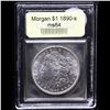 Image 2 : 1890-s Morgan Dollar $1 Graded Choice Unc By USCG
