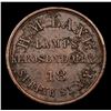 Image 2 : 1863 Not One Cent Civil War Token 1c Grades xf details