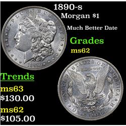 1890-s Morgan Dollar $1 Grades Select Unc