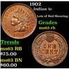 Image 1 : 1902 Indian Cent 1c Grades Select Unc RB