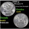 Image 1 : 1889-p Morgan Dollar $1 Grades GEM Unc