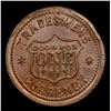 Image 3 : (1863) US Copper Civil War Token 1c Grades Unc Details