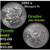 Image 1 : 1881-s Morgan Dollar $1 Grades Unc Details