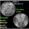 Image 1 : 1881-o Morgan Dollar $1 Grades Select Unc