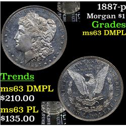 1887-p Morgan Dollar $1 Grades Select Unc DMPL