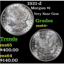 1921-d Morgan Dollar $1 Grades Choice+ Unc