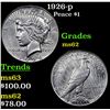 Image 1 : 1926-p Peace Dollar $1 Grades Select Unc