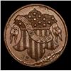 Image 2 : 1863 Flag Mint Error Civil War Token 1c Grades Choice AU/BU Slider