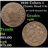 Image 1 : 1826 Cohen-1 Classic Head half cent 1/2c Grades vg+