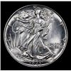 Image 2 : 1943-p Walking Liberty Half Dollar 50c Grades Choice Unc