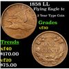Image 1 : 1858 LL Flying Eagle Cent 1c Grades vf++