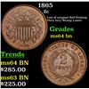 Image 1 : 1865 Two Cent Piece 2c Grades Choice Unc BN