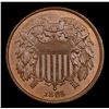 Image 2 : 1865 Two Cent Piece 2c Grades Choice Unc BN