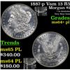 Image 1 : 1887-p Vam 13 R5 Morgan Dollar $1 Grades Choice Unc+ PL