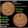 Image 1 : 1898 Indian Cent 1c Grades GEM Unc BN
