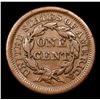 Image 3 : 1854 N-6 Braided Hair Large Cent 1c Grades vf++