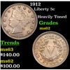 Image 1 : 1912 Liberty Nickel 5c Grades Select Unc