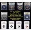 Image 1 : 10 High Graded Top Tier Slabed Coins