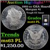 Image 1 : ***Auction Highlight*** NGC 1881-cc GSA Hoard Morgan Dollar $1 Graded ms63 pl By NGC (fc)