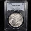 Image 2 : 5 Unc Morgan $1 Graded By PCGS Mixed Dates From The McClaren Collection