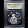 Image 2 : Proof 2004-P Edison Modern Commem Dollar $1 Graded GEM++ Proof Deep Cameo By USCG